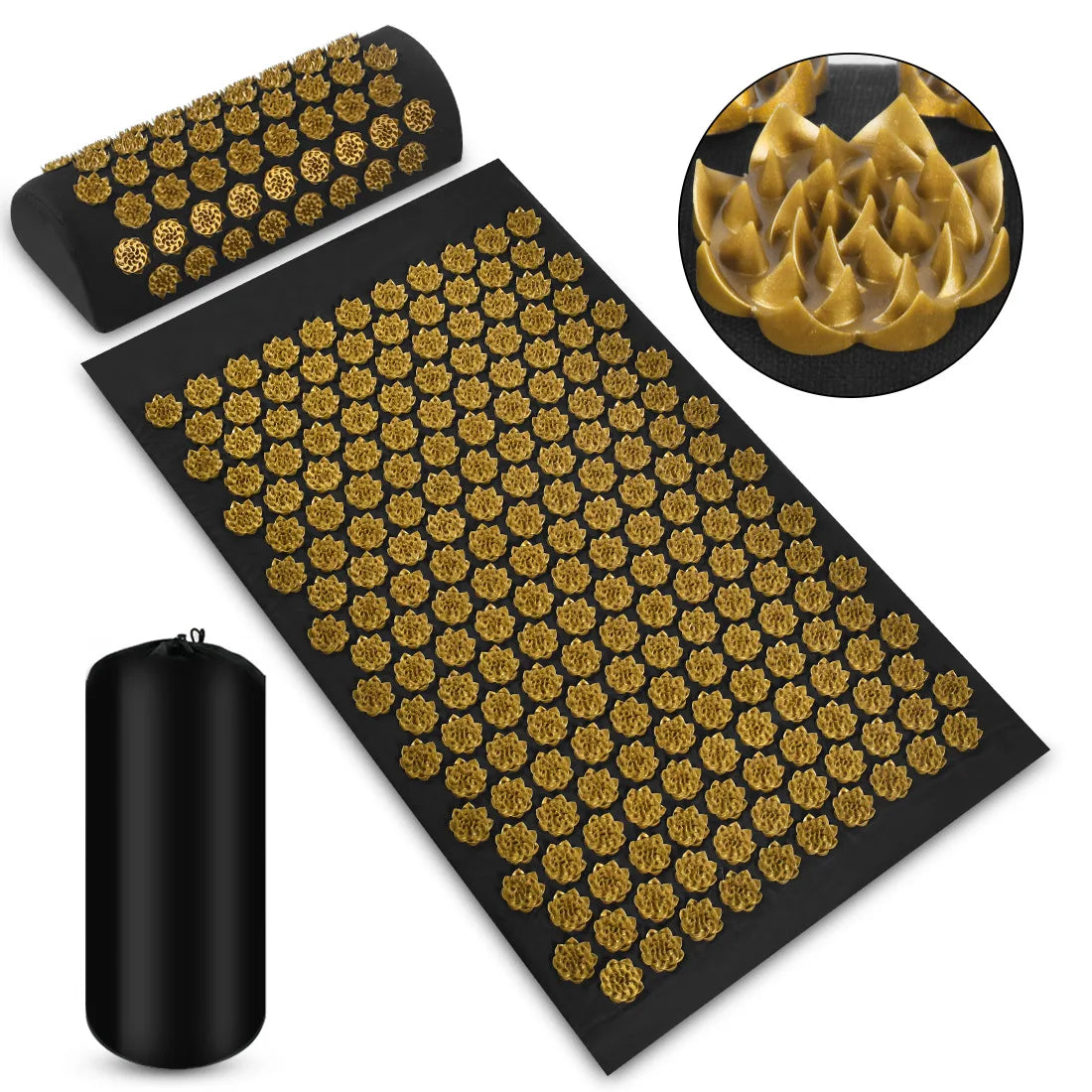 Sensi Acupressure Mat | Cotton & PVC Massage Cushion for Muscle Relief and Relaxation 7