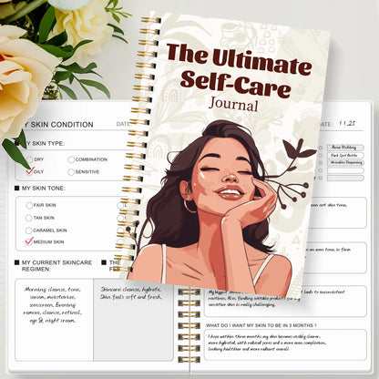 Aura Skincare Journal | A5 Daily Routine Tracker for Women and Teens 0