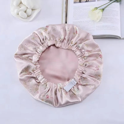 Breezy Silk Bonnet | Double Layer Silk Night Cap for Curly Hair 7