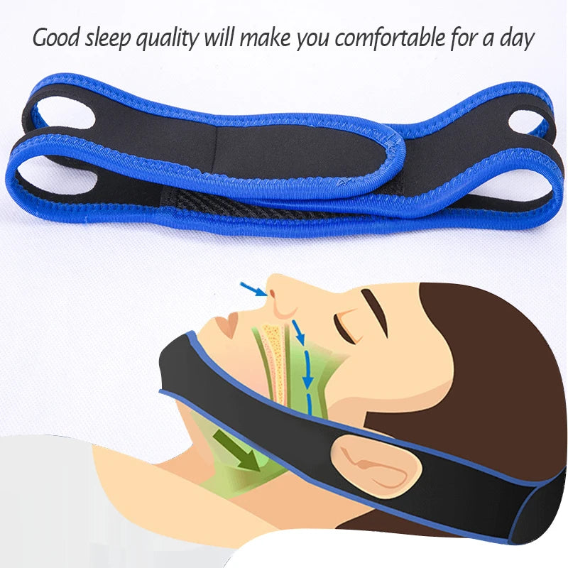 Cura Chin Strap for Snoring | Adjustable Soft Neoprene for Comfortable Sleep 3