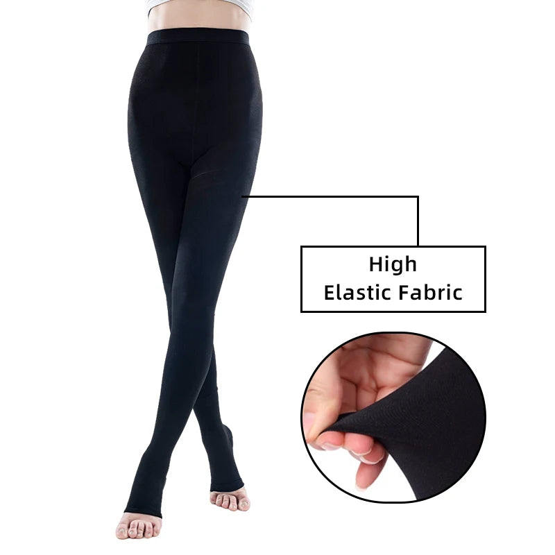 Luxe Compression Stockings for Women | Open Toe, 34-46mmHg, Plus Size 4