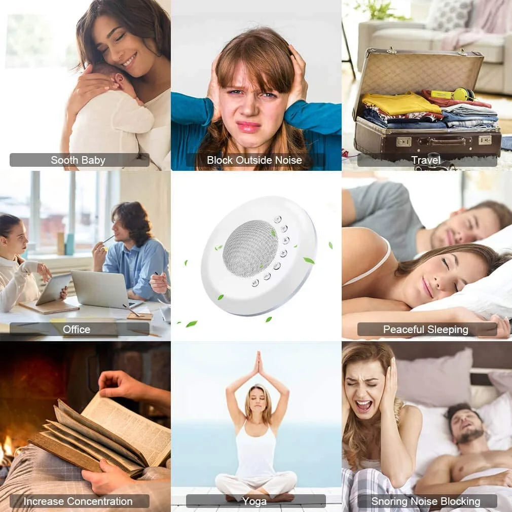 Milo White Noise Machine | Portable Sound Machine for Sleep with 28 Soothing Sounds 2