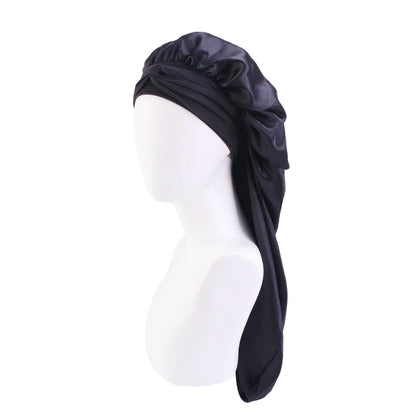 Nora Satin Bonnet | Oversized Sleep Cap for Hair Protection 12