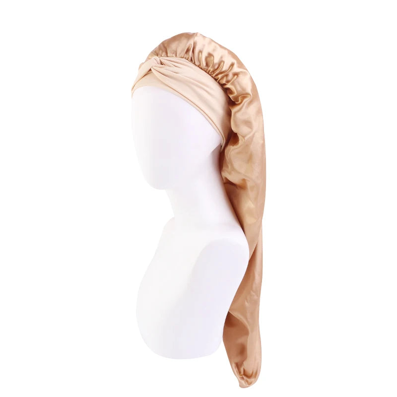 Nora Satin Bonnet | Oversized Sleep Cap for Hair Protection 5