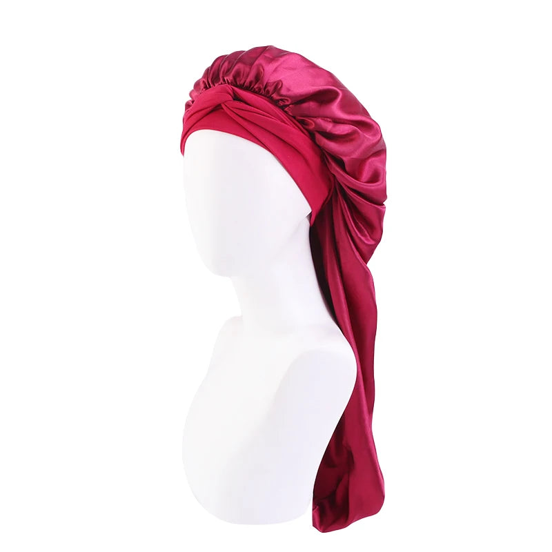 Nora Satin Bonnet | Oversized Sleep Cap for Hair Protection 6