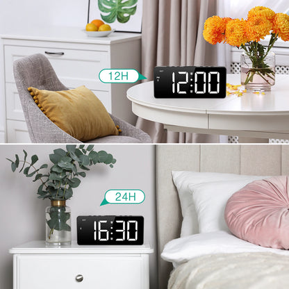 Oreo Digital Alarm Clock | Bluetooth Sync, 7-Inch LED Display 4