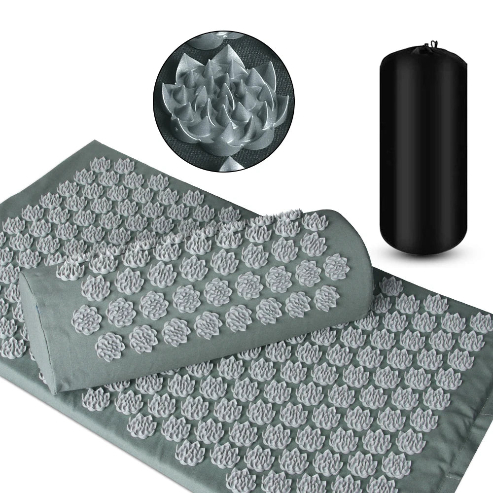 Sensi Acupressure Mat | Cotton & PVC Massage Cushion for Muscle Relief and Relaxation 1