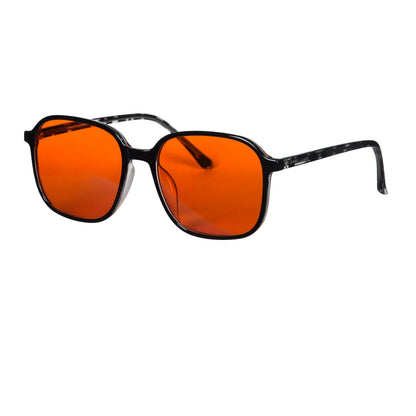 Sleek Y2K Glasses | Blue Light Blocking, Red & Orange Lenses 3