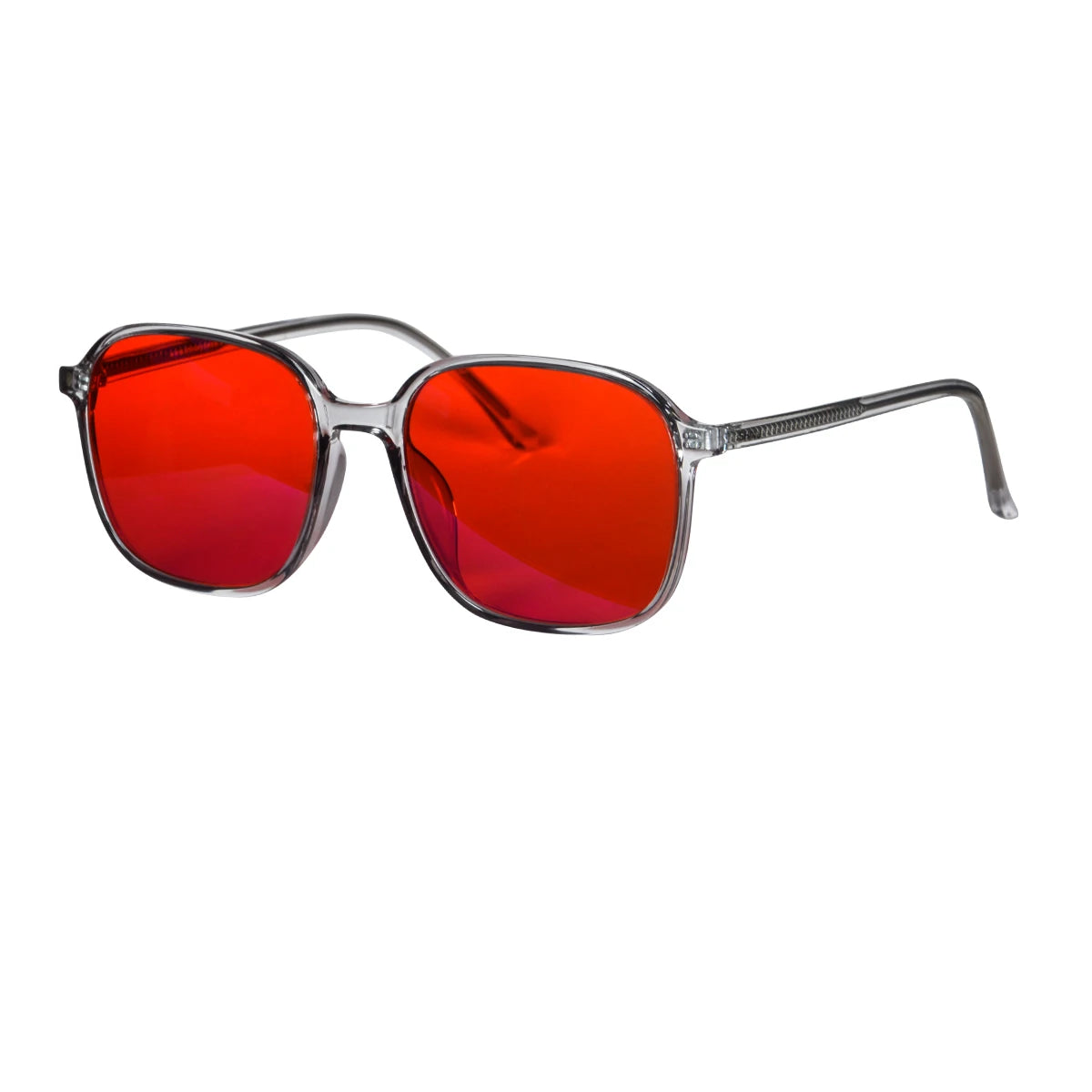 Sleek Y2K Glasses | Blue Light Blocking, Red & Orange Lenses 8