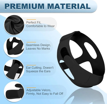 Snooze Chin Strap for Snoring | Adjustable, High Elasticity, Hypoallergenic 2