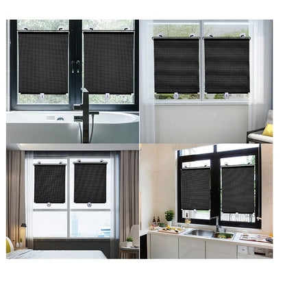 Suna Blackout Roller Shades | Portable, Easy Installation, Adjustable Fit 5