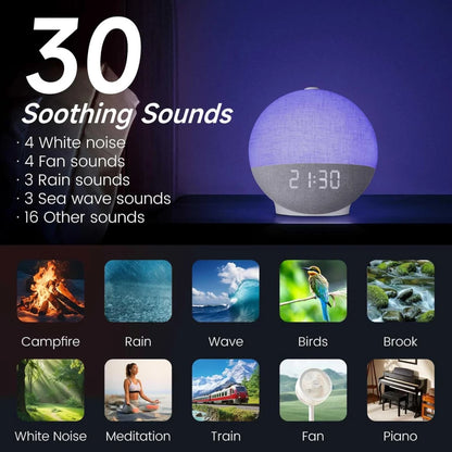 Wanda Sunrise Alarm Clock | Bluetooth Speaker with Color Changing Lights 5